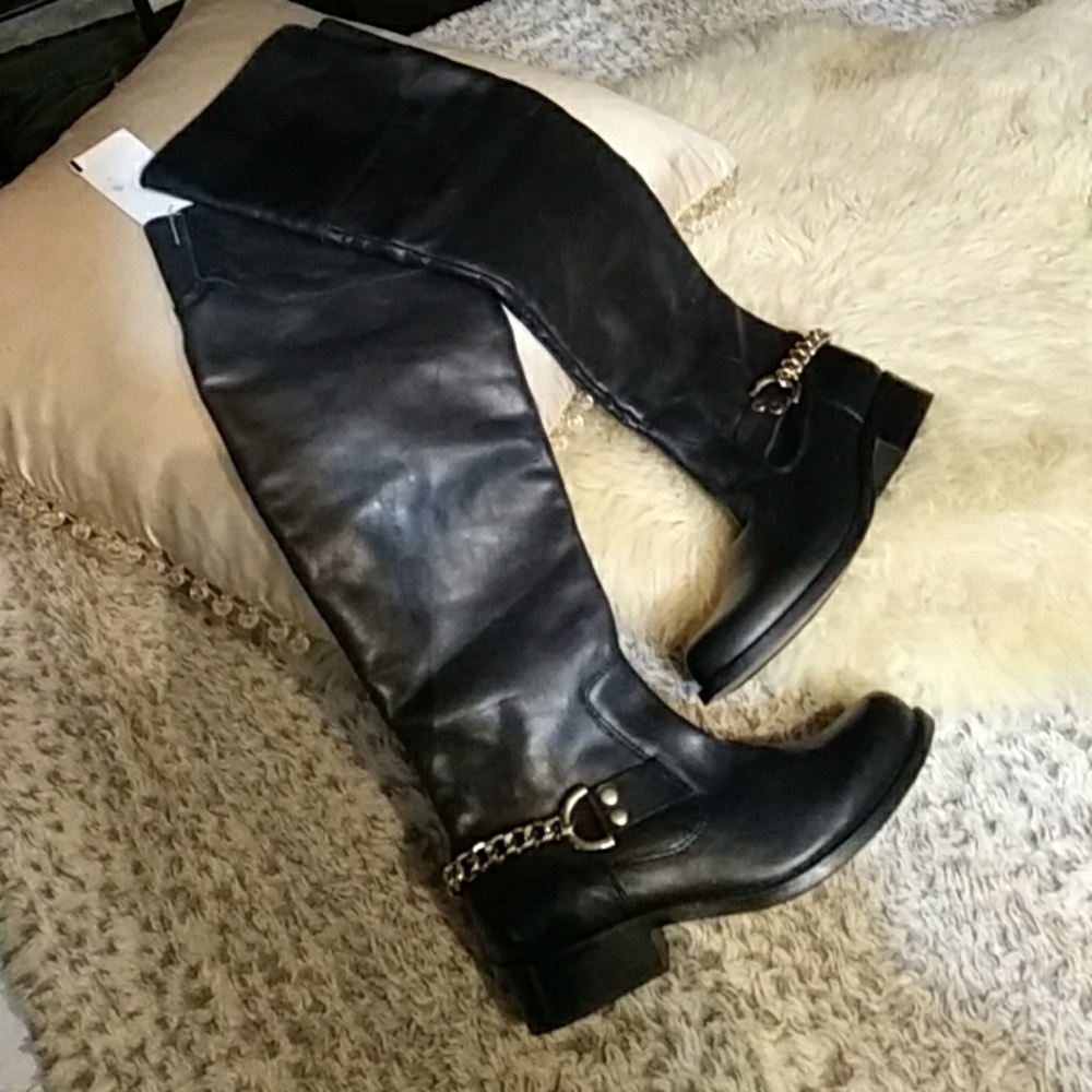 Steve Madden leather over the knee boots sz 6.5